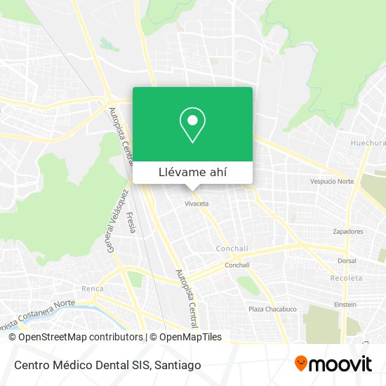 Mapa de Centro Médico Dental SIS