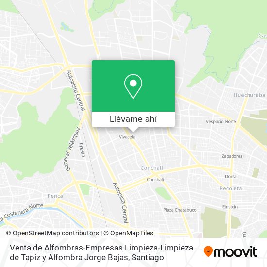 Mapa de Venta de Alfombras-Empresas Limpieza-Limpieza de Tapiz y Alfombra Jorge Bajas