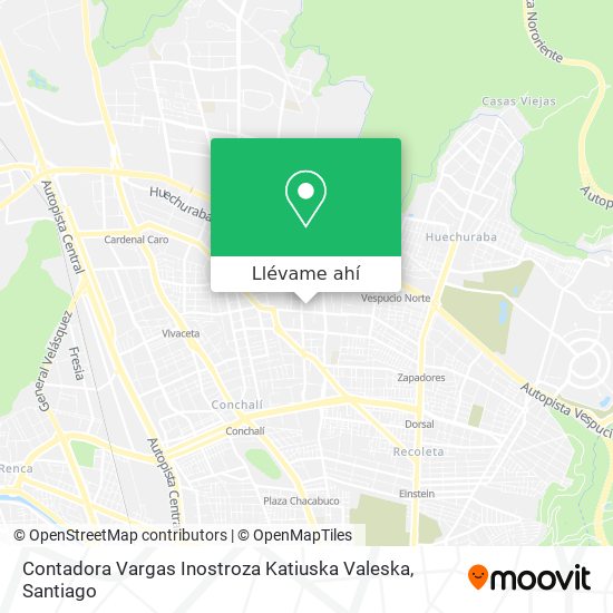 Mapa de Contadora Vargas Inostroza Katiuska Valeska
