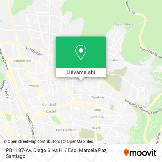 Mapa de PB1187-Av. Diego Silva H. / Esq. Marcela Paz