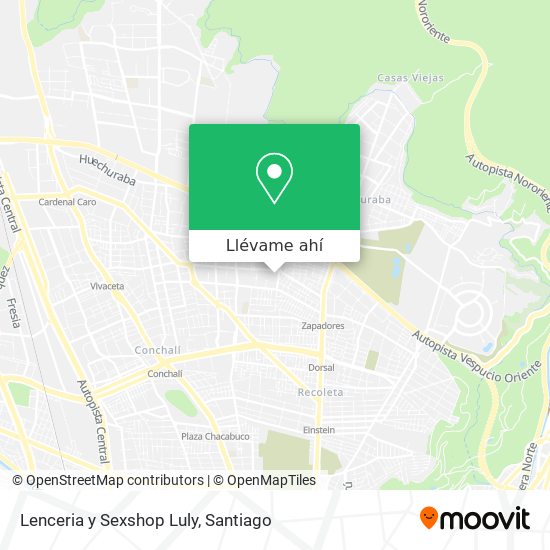 Mapa de Lenceria y Sexshop Luly