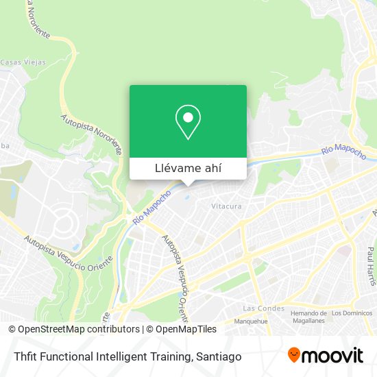 Mapa de Thfit Functional Intelligent Training