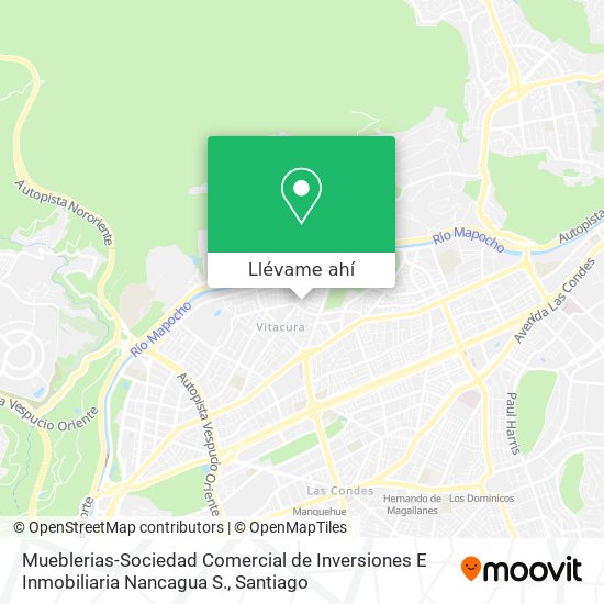 Mapa de Mueblerias-Sociedad Comercial de Inversiones E Inmobiliaria Nancagua S.