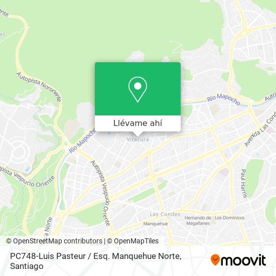 Mapa de PC748-Luis Pasteur / Esq. Manquehue Norte