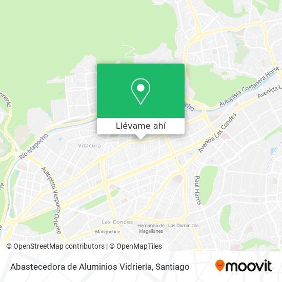 Mapa de Abastecedora de Aluminios Vidriería