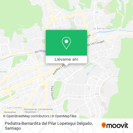 Mapa de Pediatra-Bernardita del Pilar Lopetegui Delgado