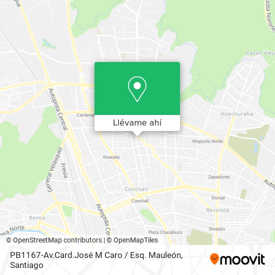 Mapa de PB1167-Av.Card.José M Caro / Esq. Mauleón