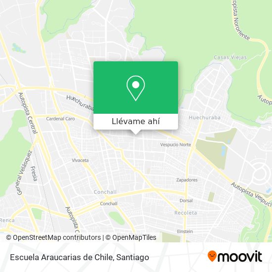 Mapa de Escuela Araucarias de Chile