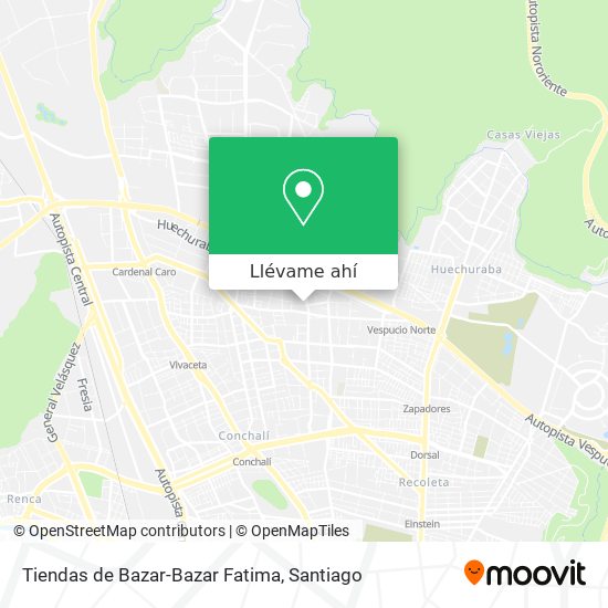 Mapa de Tiendas de Bazar-Bazar Fatima