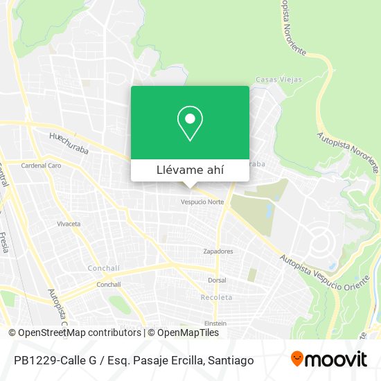 Mapa de PB1229-Calle G / Esq. Pasaje Ercilla