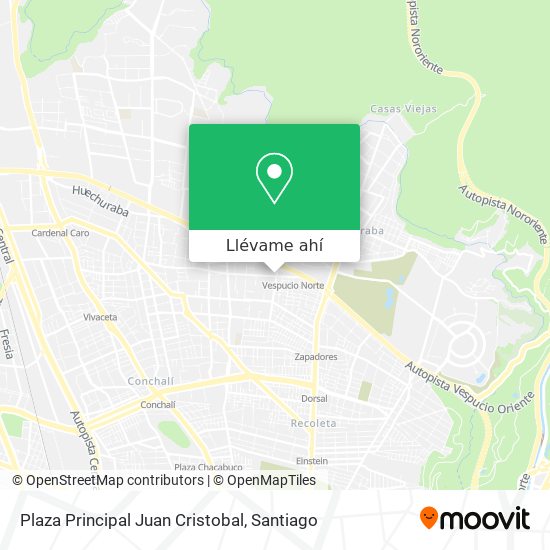 Mapa de Plaza Principal Juan Cristobal
