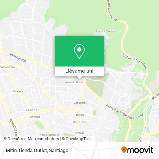 Mapa de Mitin Tienda Outlet