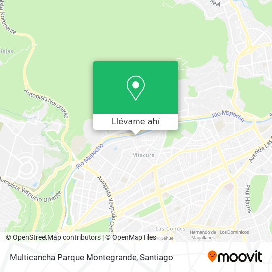 Mapa de Multicancha Parque Montegrande