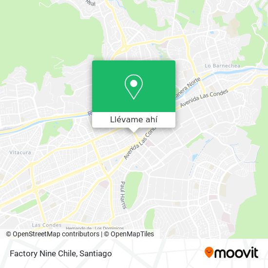 Mapa de Factory Nine Chile