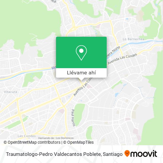 Mapa de Traumatologo-Pedro Valdecantos Poblete