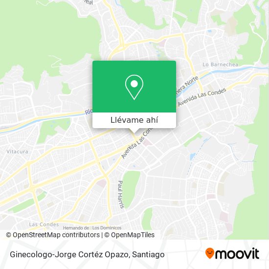Mapa de Ginecologo-Jorge Cortéz Opazo