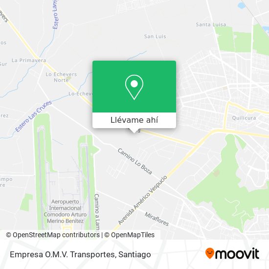 Mapa de Empresa O.M.V. Transportes