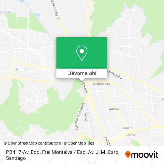 Mapa de PB417-Av. Edo. Frei Montalva / Esq. Av. J. M. Caro