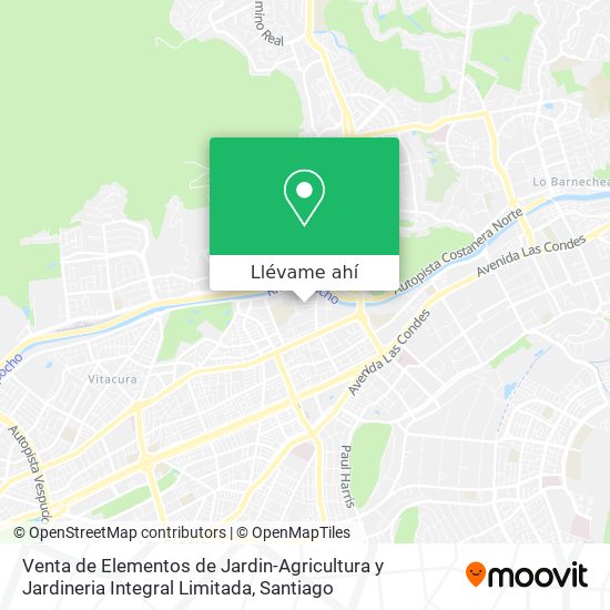 Mapa de Venta de Elementos de Jardin-Agricultura y Jardineria Integral Limitada