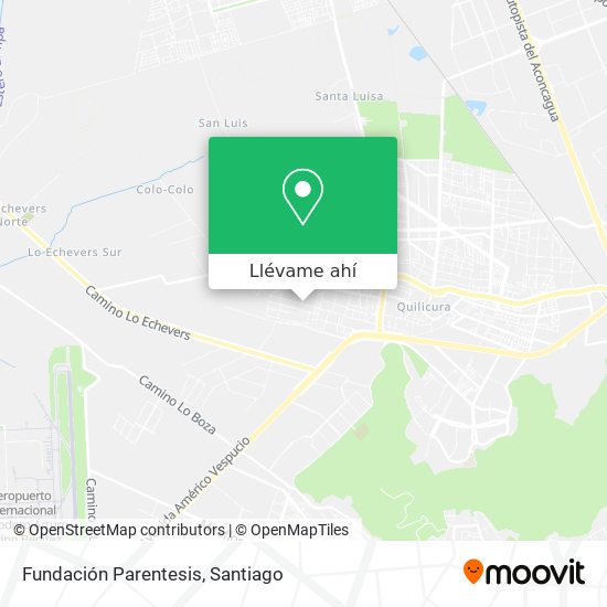 Mapa de Fundación Parentesis