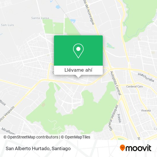 Mapa de San Alberto Hurtado