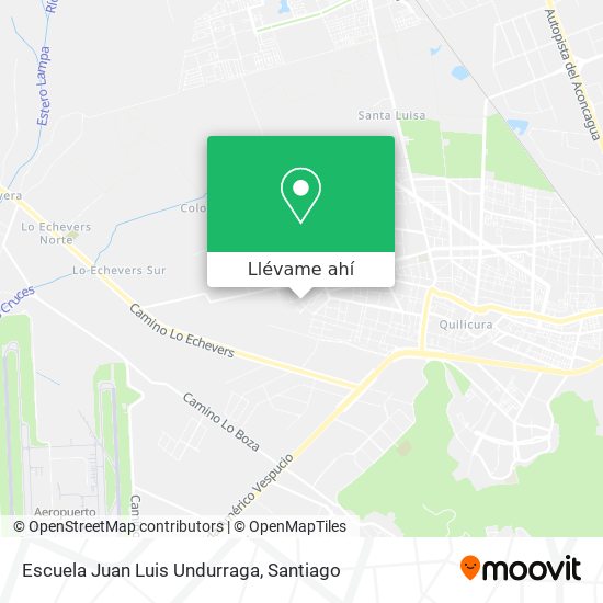Mapa de Escuela Juan Luis Undurraga
