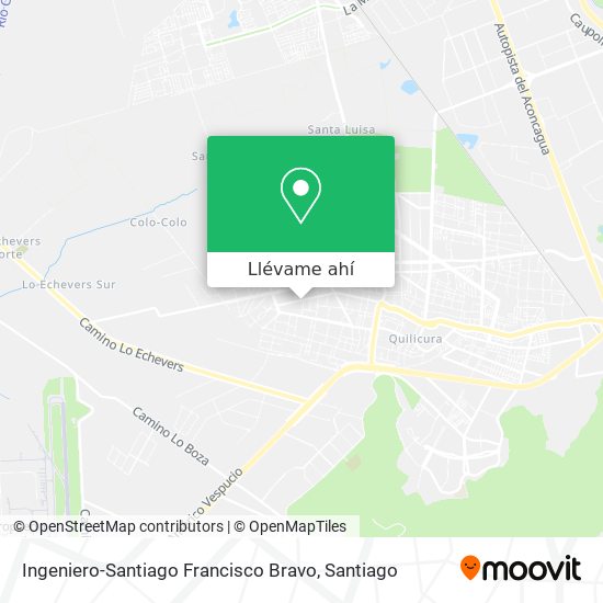 Mapa de Ingeniero-Santiago Francisco Bravo