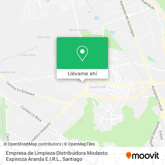 Mapa de Empresa de Limpieza-Distribuidora Modesto Espinoza Aranda E.I.R.L.