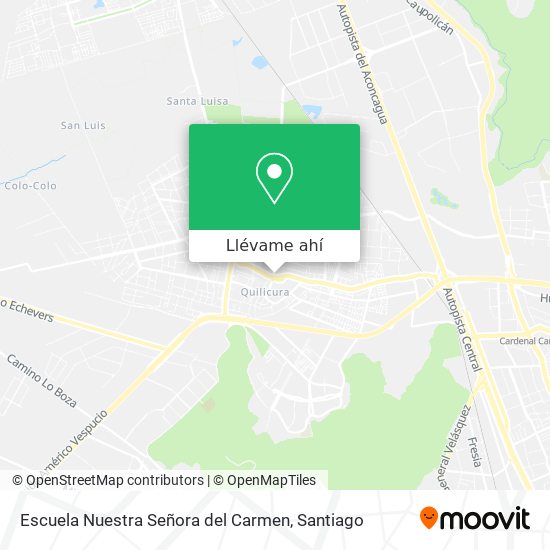 Mapa de Escuela Nuestra Señora del Carmen