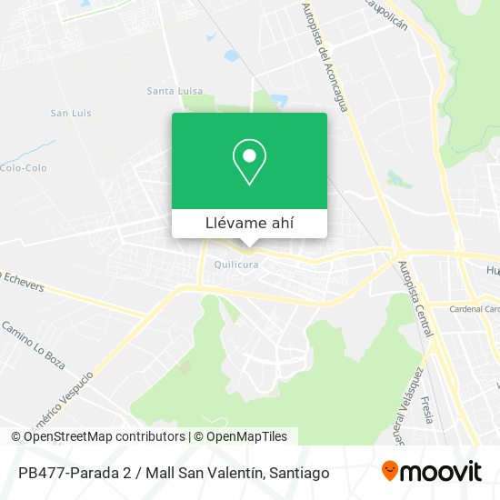 Mapa de PB477-Parada 2 / Mall San Valentín