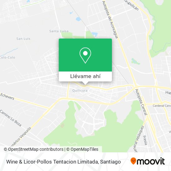 Mapa de Wine & Licor-Pollos Tentacion Limitada