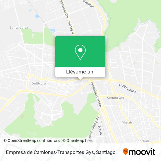 Mapa de Empresa de Camiones-Transportes Gys