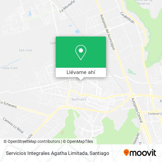 Mapa de Servicios Integrales Agatha Limitada