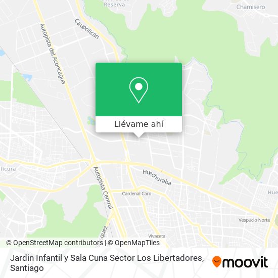 Mapa de Jardin Infantil y Sala Cuna Sector Los Libertadores