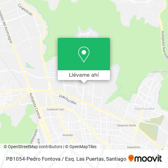 Mapa de PB1054-Pedro Fontova / Esq. Las Puertas