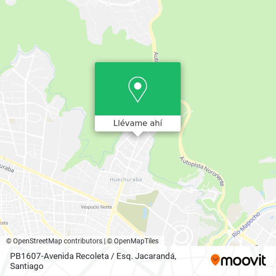 Mapa de PB1607-Avenida Recoleta / Esq. Jacarandá