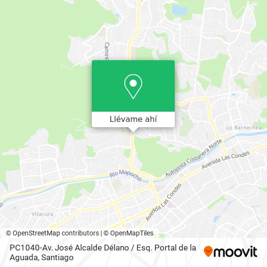 Mapa de PC1040-Av. José Alcalde Délano / Esq. Portal de la Aguada