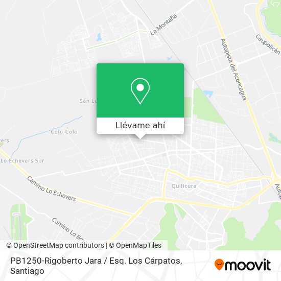Mapa de PB1250-Rigoberto Jara / Esq. Los Cárpatos