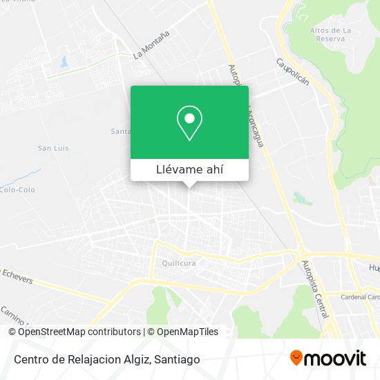 Mapa de Centro de Relajacion Algiz