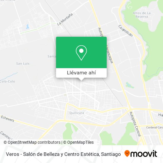 Mapa de Veros - Salón de Belleza y Centro Estética