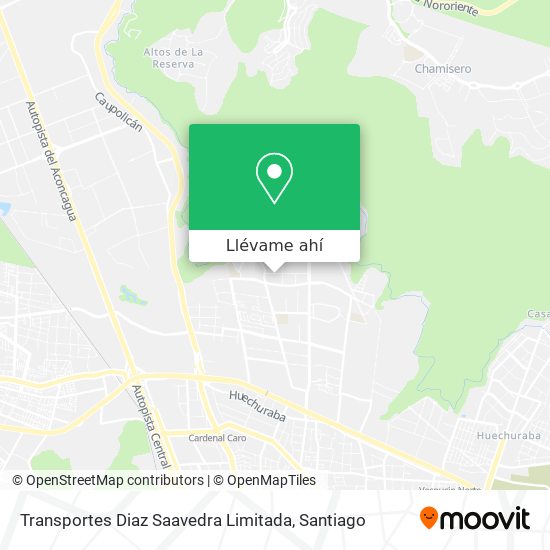 Mapa de Transportes Diaz Saavedra Limitada