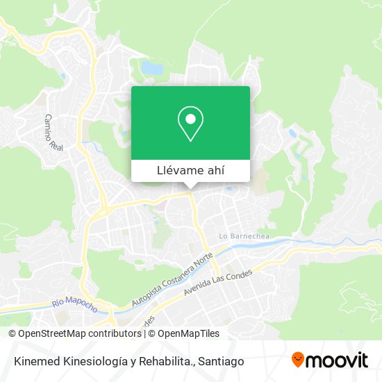 Mapa de Kinemed Kinesiología y Rehabilita.