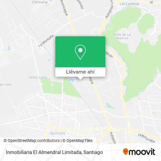 Mapa de Inmobiliaria El Almendral Limitada