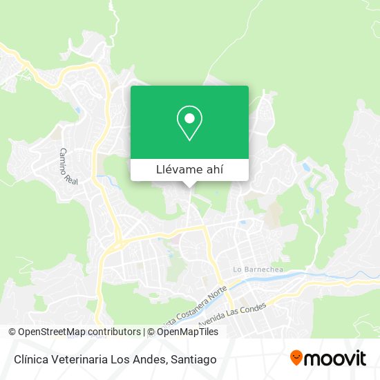 Mapa de Clínica Veterinaria Los Andes