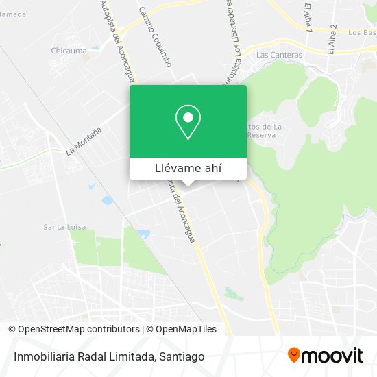 Mapa de Inmobiliaria Radal Limitada