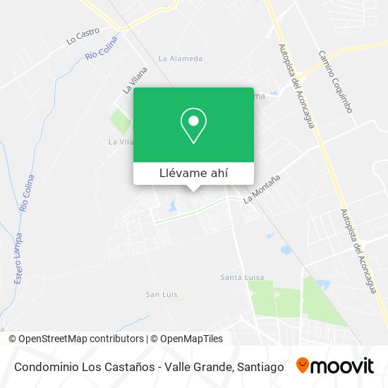 Mapa de Condominio Los Castaños - Valle Grande