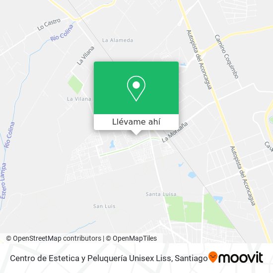 Mapa de Centro de Estetica y Peluquería Unisex Liss