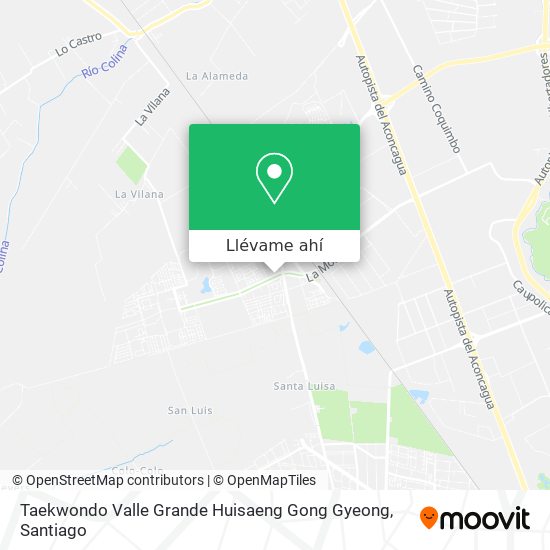 Mapa de Taekwondo Valle Grande Huisaeng Gong Gyeong