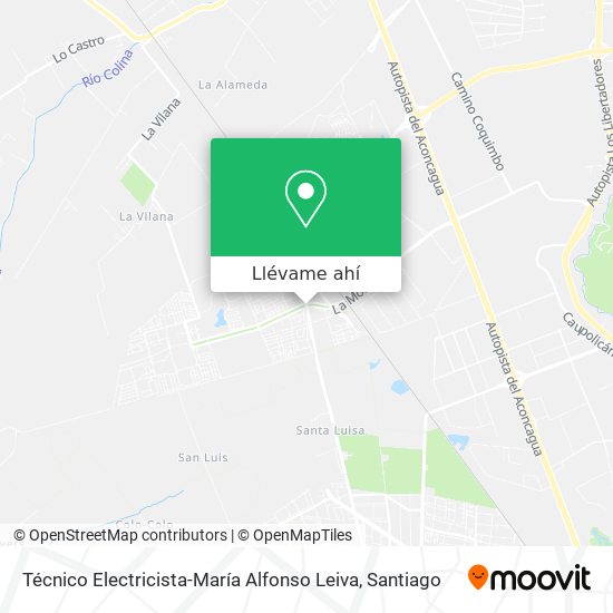 Mapa de Técnico Electricista-María Alfonso Leiva