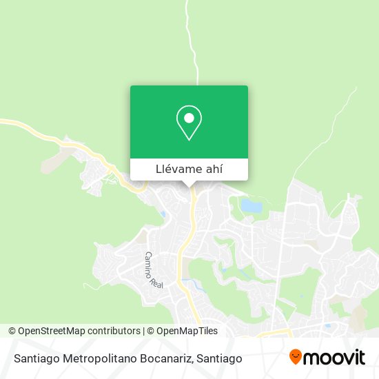 Mapa de Santiago Metropolitano Bocanariz